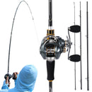 Vara de Pesca para arremessos Longos Ultra Leve, Fibra de carbono  1,.8 M 2.0 M 2.4 M